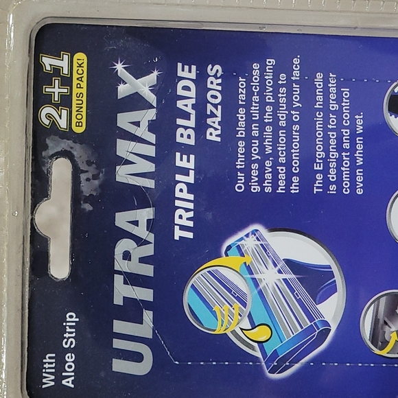 New Ultra Max Razor 3 pack razors - Picture 2 of 4